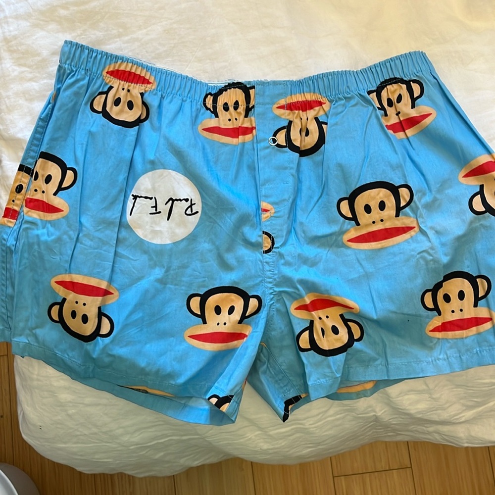 NWT Vintage Paul Frank Womens Boxers, Boxer Shorts, Julius, Blue Medium